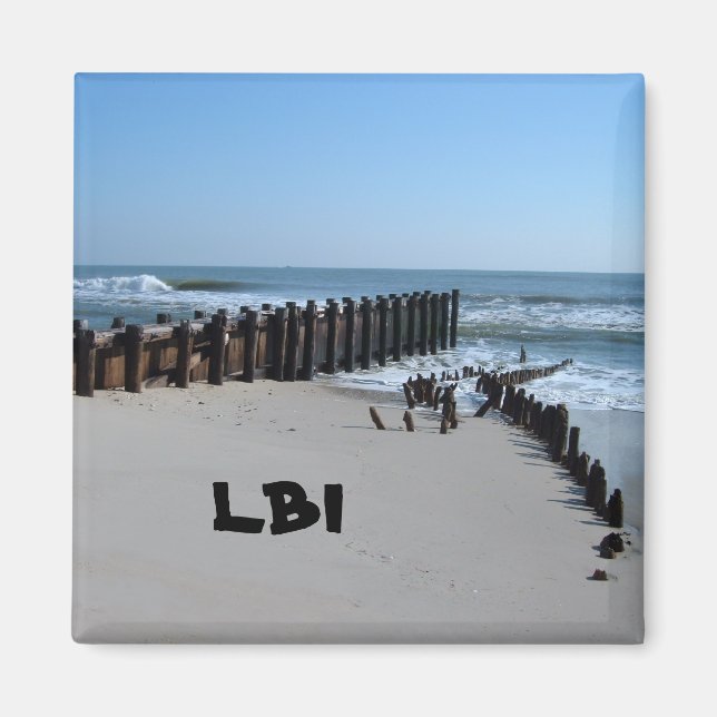Rustikaler Schott am Strand Magnet (Vorne)