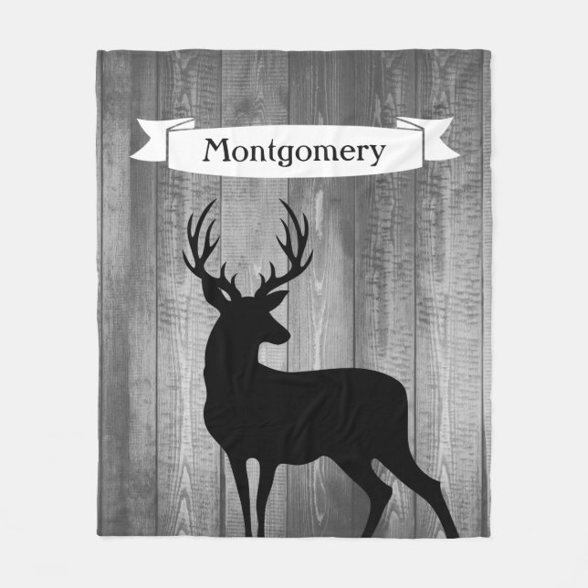 Rustikaler schwarzer fleecedecke (Vorderseite)