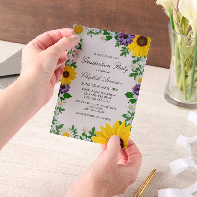 Rustikaler Sonnenblume Daisy Bloral Abschluss (Handgehalten)