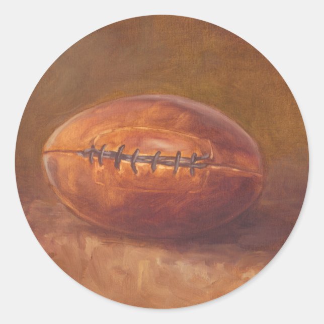 Rustikaler Sport | Fußball Runder Aufkleber (Vorderseite)