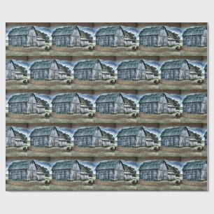 Rustikaler Stall Geschenkpapier