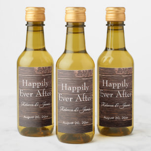 Rustikaler Stall glücklich je nach Gastgeschenk Ho Weinetikett