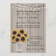 Rustikaler Stall Hochzeit Sonnenblumen Mason Jar