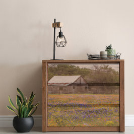 Rustikaler Stall Texas Bluebonnets Decoupage Seidenpapier