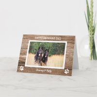 Rustikaler Stallhund Vater Foto Vatertag