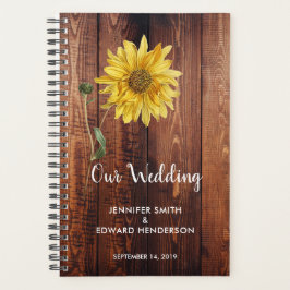 Rustikaler Stallsonnenblütenplaner Planer