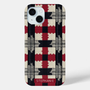 Rustikaler Strick Snowflake Kariert - Gemütlich Wi Case-Mate iPhone Hülle