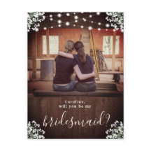 Rustikaler String Lights Floral Bridesmaid Vorschl