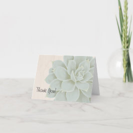 Rustikaler Succulent danken Ihnen zu kardieren Dankeskarte