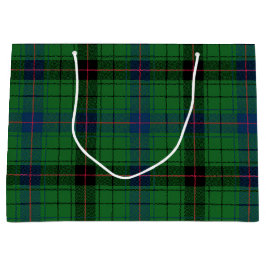 Rustikaler Tartan Classic Green Karo Kariert Große Geschenktüte
