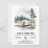 Rustikaler Tenting Kindergeburtstag