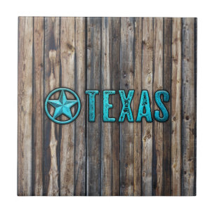 Rustikaler Texas-Stern (blau) Fliese
