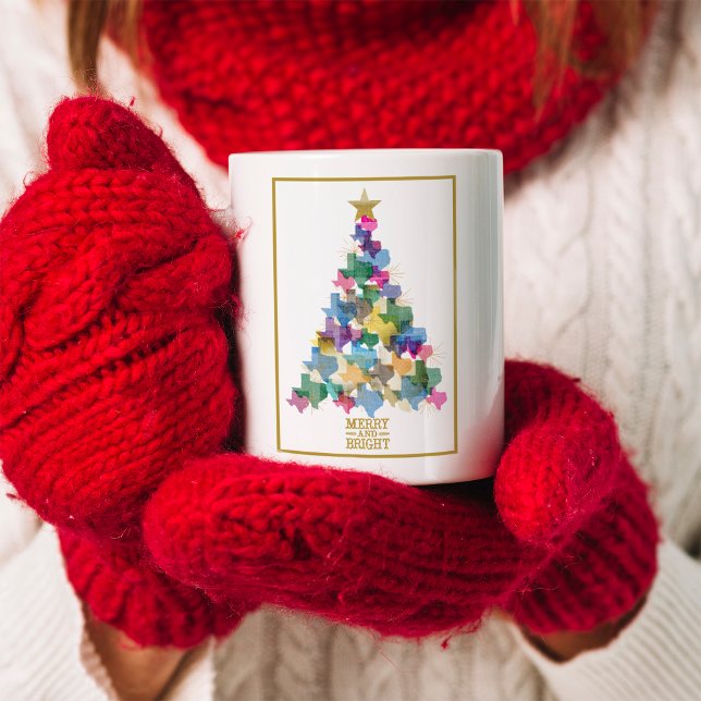 Rustikaler Texas Weihnachtsbaum Kaffeetasse (Von Creator hochgeladen)