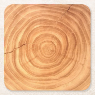 Rustikaler Untersetzer aus Elmholzkörnchen