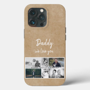 Rustikaler Vater mit Kindern und Familienfoto-Coll Case-Mate iPhone Hülle