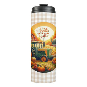 Rustikaler/vintage Herbst auf dem Bauernhof Thermosbecher