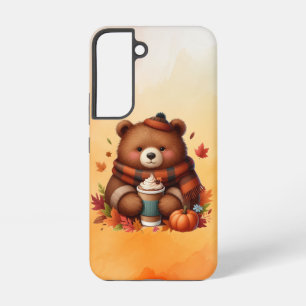 Rustikaler/vintage Herbstbär Samsung Galaxy Hülle