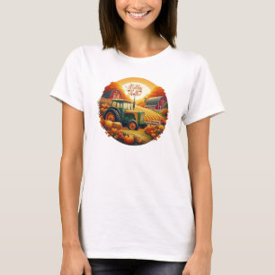 Rustikaler/Vintager Herbst im Betrieb T-Shirt