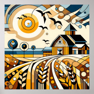 Rustikaler Vortex Poster