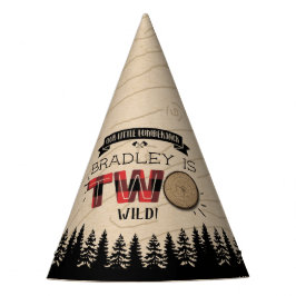 Rustikaler Wald Kariert Lumberjack Boys 2. Geburts Partyhütchen