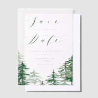 Rustikaler Wald Save the Date