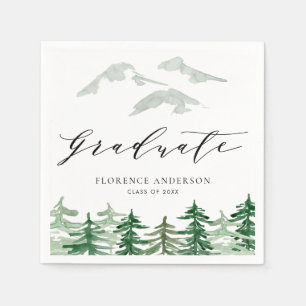 Rustikaler Wald Wald Abschluss Serviette