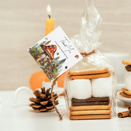 Rustikaler Waldwald Pilzsäulendusche Fall Geschenkanhänger