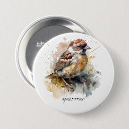 Rustikaler Wasserfarbenammer, kundenspezifisch Button