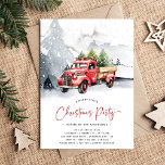Rustikaler Wasserfarbenroter LKW Winterweihnachtsf Einladung<br><div class="desc">Viel Spaß mit diesem rustikalen Aquarell rote LKW Thema Weihnachten Einladung. Es ist klassisch und perfekt für jede Art von Feier. Das Design besticht durch einen stimmungsvollen verschneiten Hintergrund, Schnee und einen schönen, hellen roten LKW mit Weihnachtsbäumen. Die moderne Vorlage verwendet eine Kombination aus Sans und Kalligraphie-Script-Schriftart. Sehr einfach, um...</div>