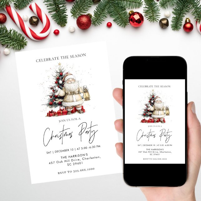 Rustikaler Weihnachtsbaum Einladung (Von Creator hochgeladen)