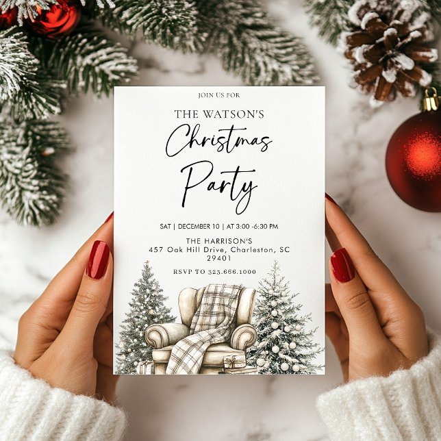 Rustikaler Weihnachtsbaum Einladung (Von Creator hochgeladen)