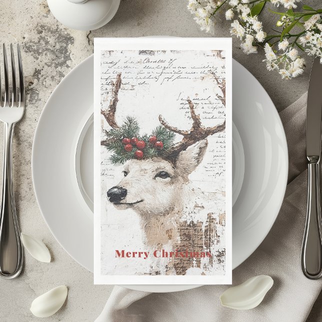 Rustikaler Weihnachtsfest Serviette (Von Creator hochgeladen)