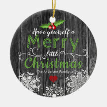 Rustikaler Weihnachtsmistelzweig u. -schneeflocken