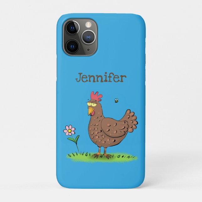 Rustikaler, weißer Cartoon Case-Mate iPhone Hülle (Rückseite)