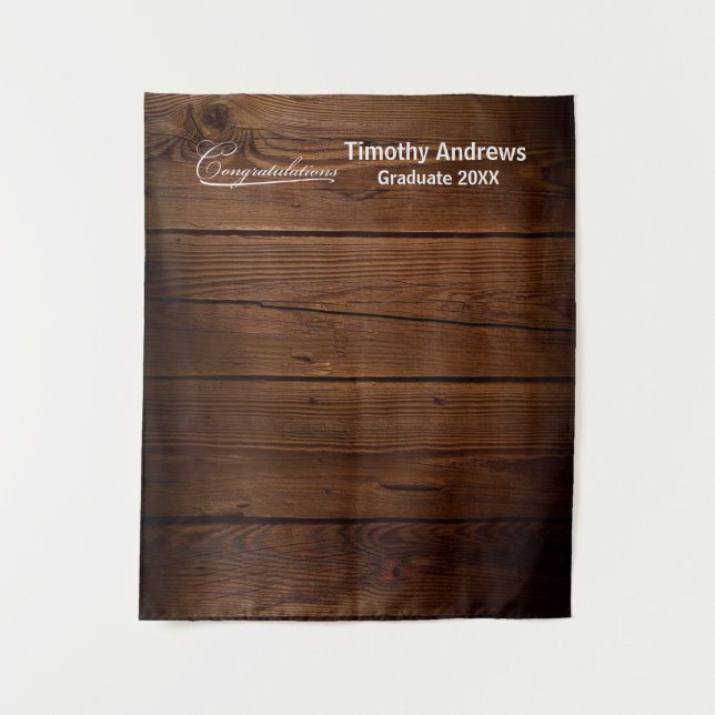 Rustikaler Western Abschluss Foto Hintergrund Wandteppich (Vorderseite)