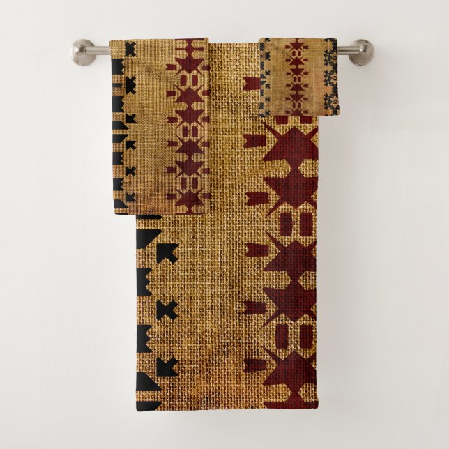 Rustikaler Western Badhandtuch Set (Insitu)