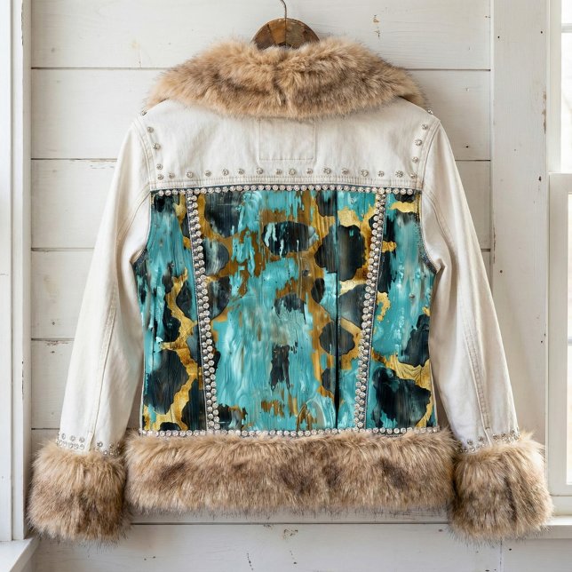 Rustikaler Western Cowgirl Chic Animal Pattern Seidenpapier (Von Creator hochgeladen)