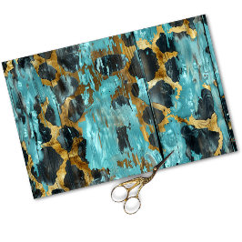 Rustikaler Western Cowgirl Chic Animal Pattern Seidenpapier