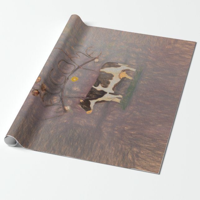 Rustikaler Western Farm Rosa Decoupage Geschenkpapier (Ungerollt)