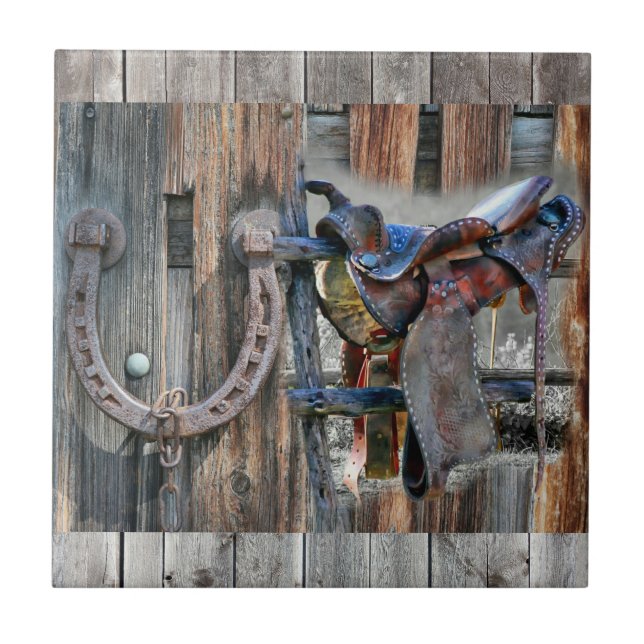 Rustikaler Western Fliese (Vorderseite)