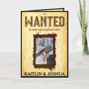 Rustikaler Western Hochzeit 🤠 Country Charm Dankeskarte