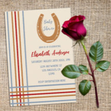 Rustikaler Western Horseshoe Kinderdusche