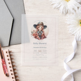 Rustikaler Western Kleine Cowgirl Babydusche