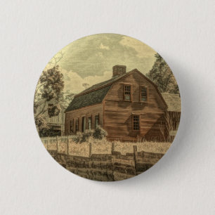 Rustikaler Western Landhaus Chic Red Barn Button