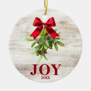 Rustikaler Western Mistletoe Ornament