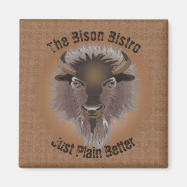 Rustikaler Western Plains Bison Magnet