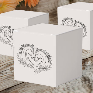 Rustikaler Western Reitsport Hochzeit Geschenkschachtel