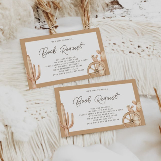 Rustikaler Western Rodeo Kinderdusche Buchungsanfr Begleitkarte (Von Creator hochgeladen)