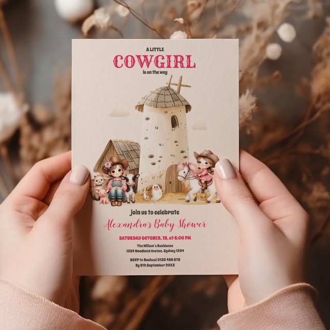 Rustikaler Western Rodeo Kinderdusche Einladung (Von Creator hochgeladen)