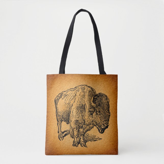 Rustikaler Western Wild Buffalo Bison (Vorderseite)